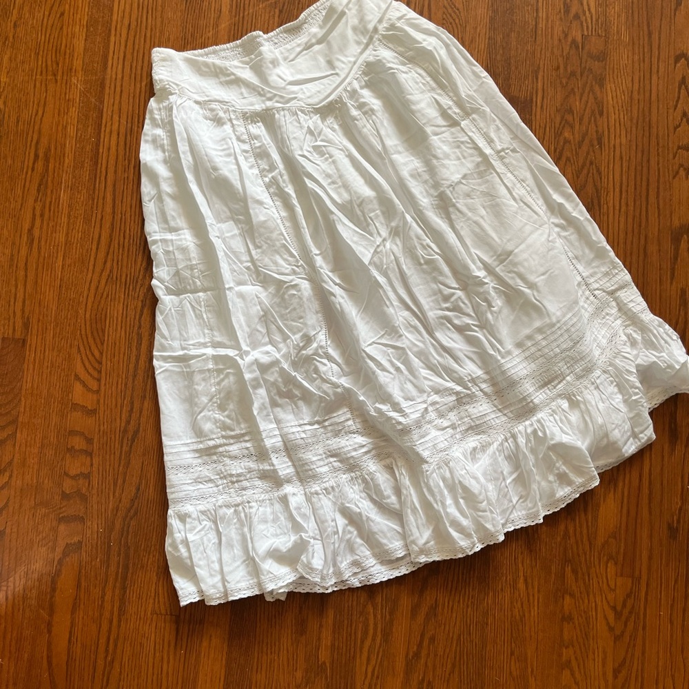 American Eagle Outfitters White Midi Skirt